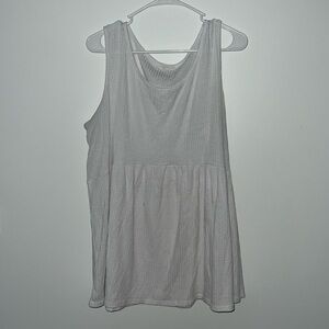 Chic Soul gently used waffle, peplum tank top